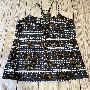 Jcrew razor back floral tank